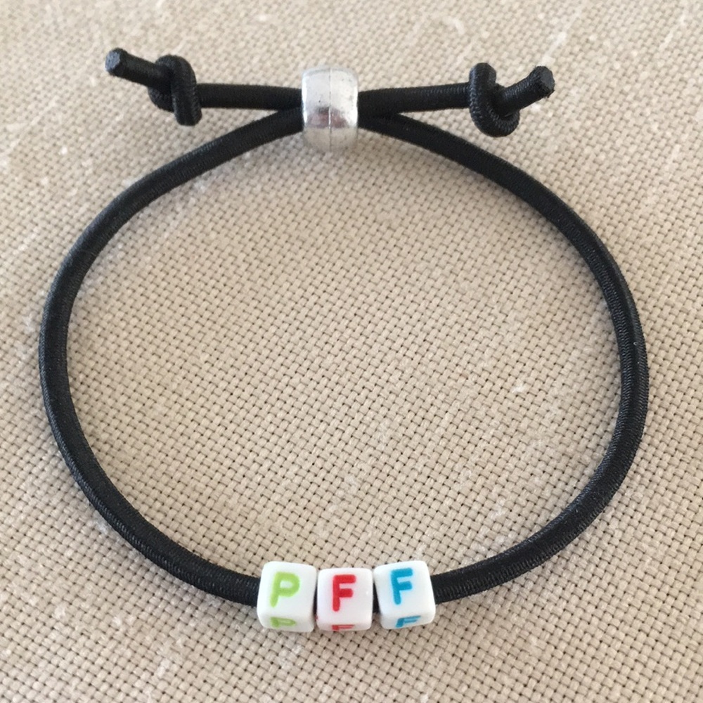 Hand Crafted Adjustable Acronym Bracelet Handmade Unisex Multicolored Stretch